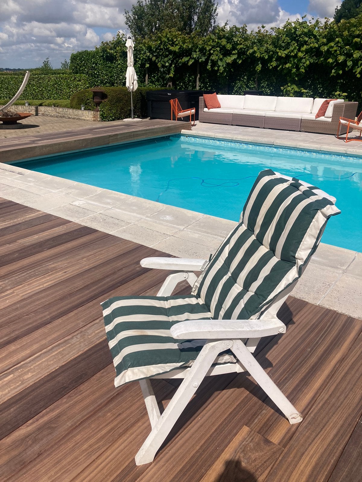chaises de jardin, Maison & Meubles, Ameublement | Revêtements de sol, Enlèvement, Utilisé, Blanc, Autres types