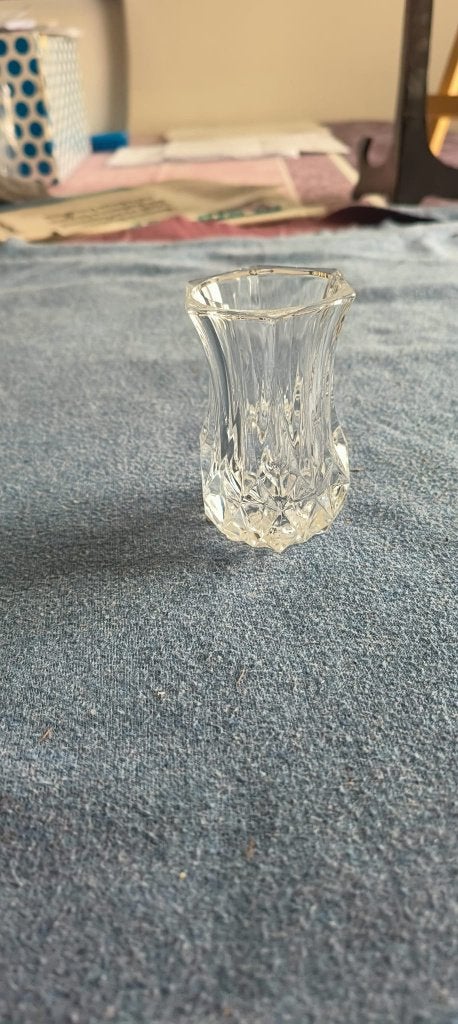 Kristallen viooltjesvaasje, Antiek en Kunst, Ophalen of Verzenden