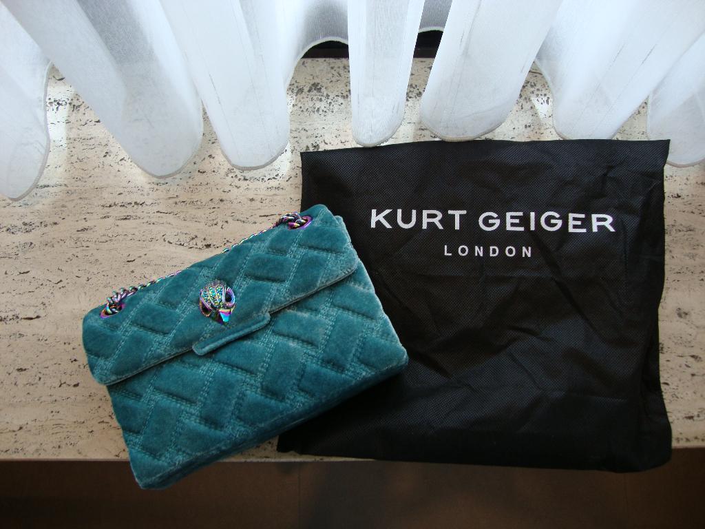 avond tasje Kurt Geiger, Enlèvement ou Envoi, Comme neuf, Bleu, Sac de soirée