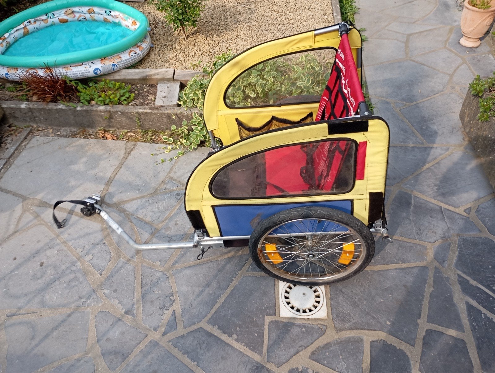 Fietskarren voor het vervoer van kinderen, Ophalen
