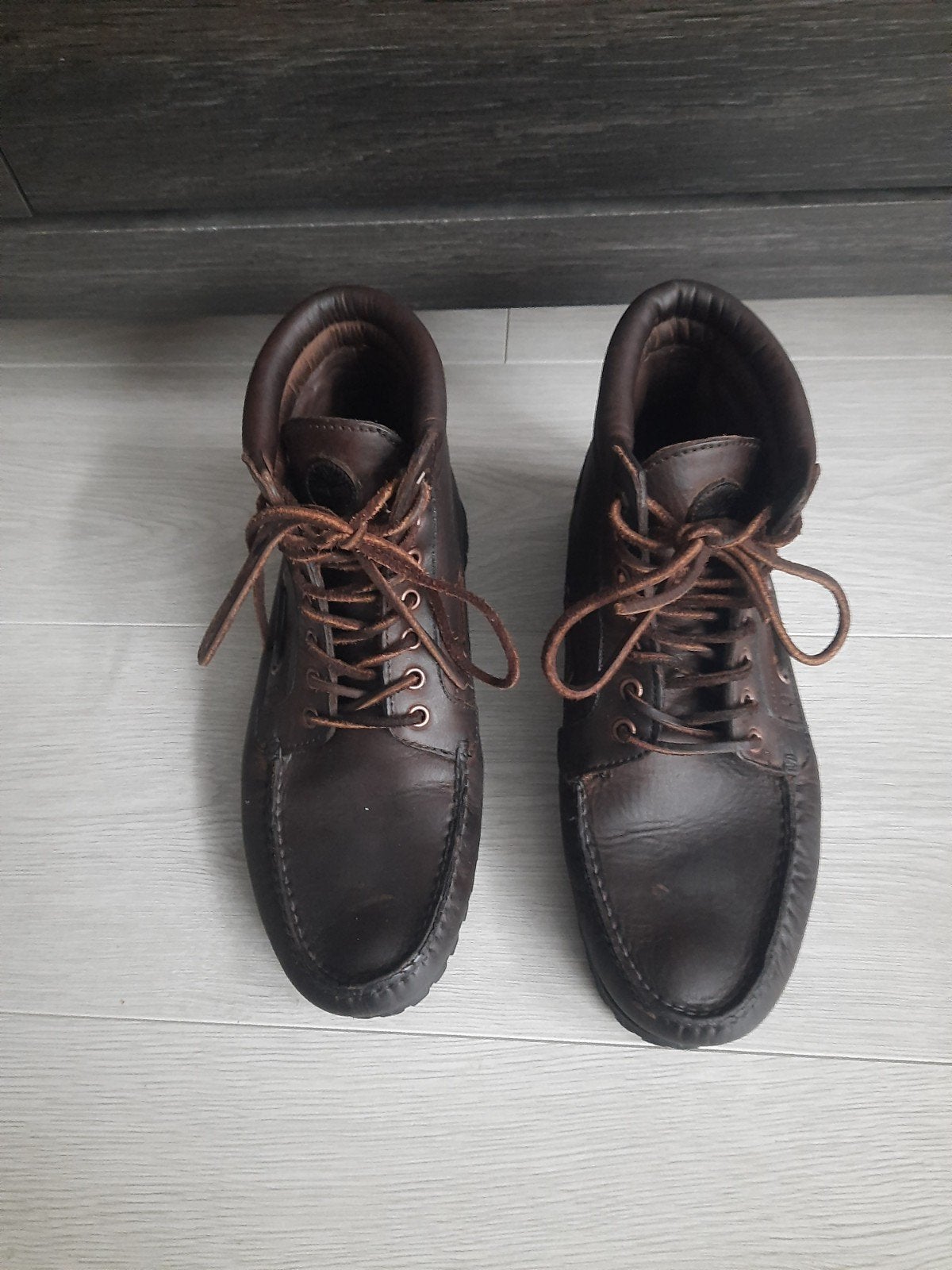 Timberlands boots hoog leer bruin 1x gedragen maat 42 (8.5), Kleding | Heren, Schoenen, Zo goed als nieuw, Boots, Bruin, Ophalen of Verzenden