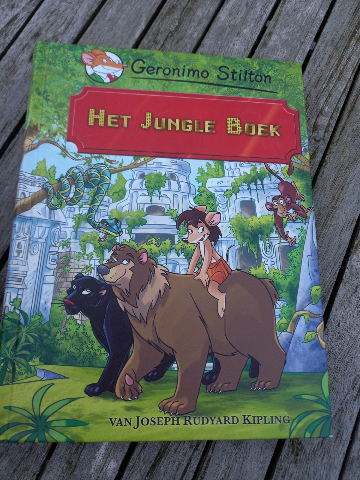 Geronimo Stilton - Het jungle boek, Boeken, Ophalen of Verzenden, Zo goed als nieuw, Geronimo Stilton