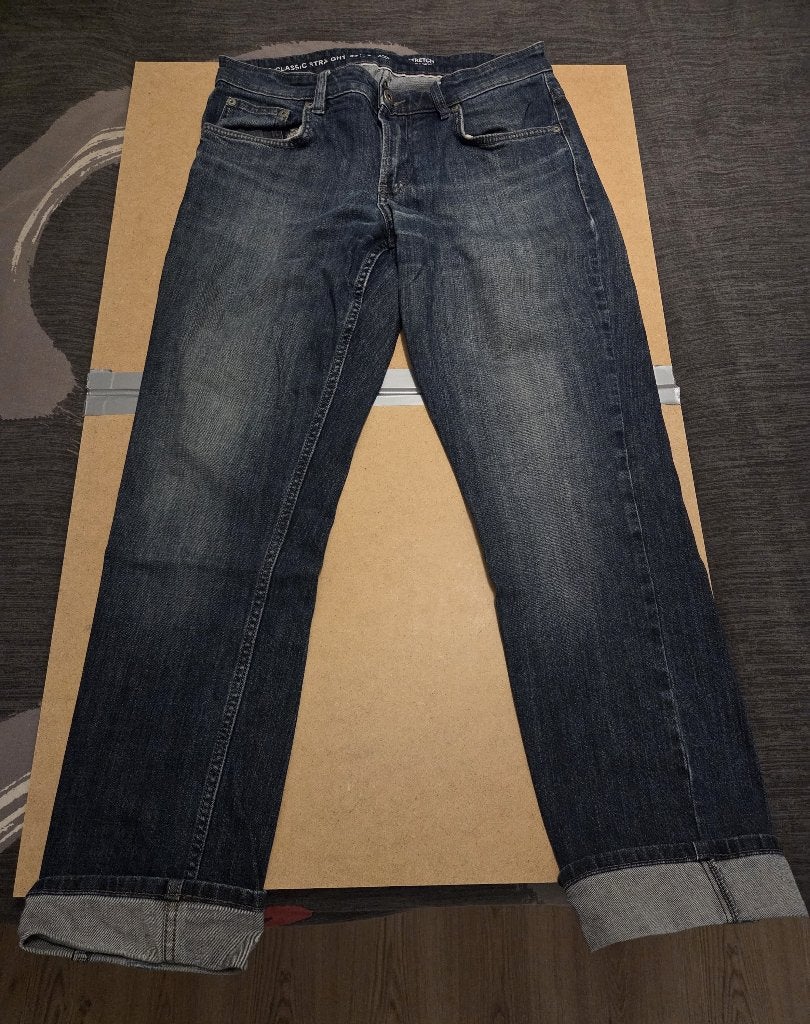 2 jeansbroeken 33/32, Ophalen, Blauw, C&A, Zo goed als nieuw