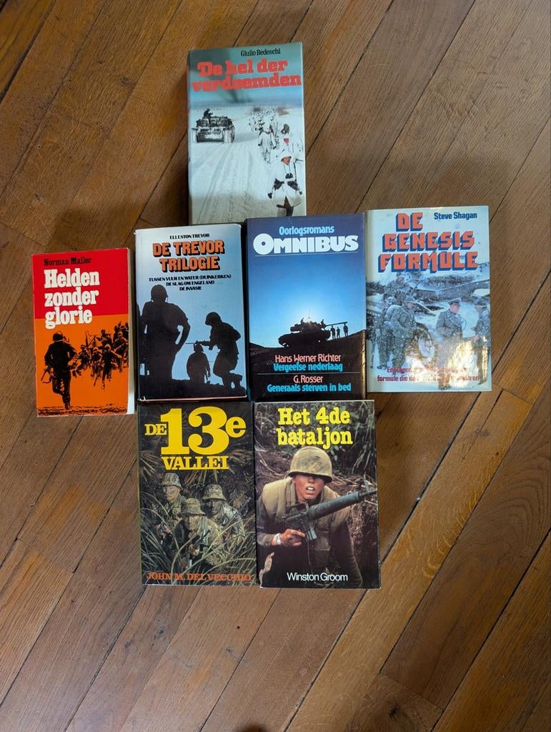 Pakket oorlogsromans: 7 stuks, Ophalen