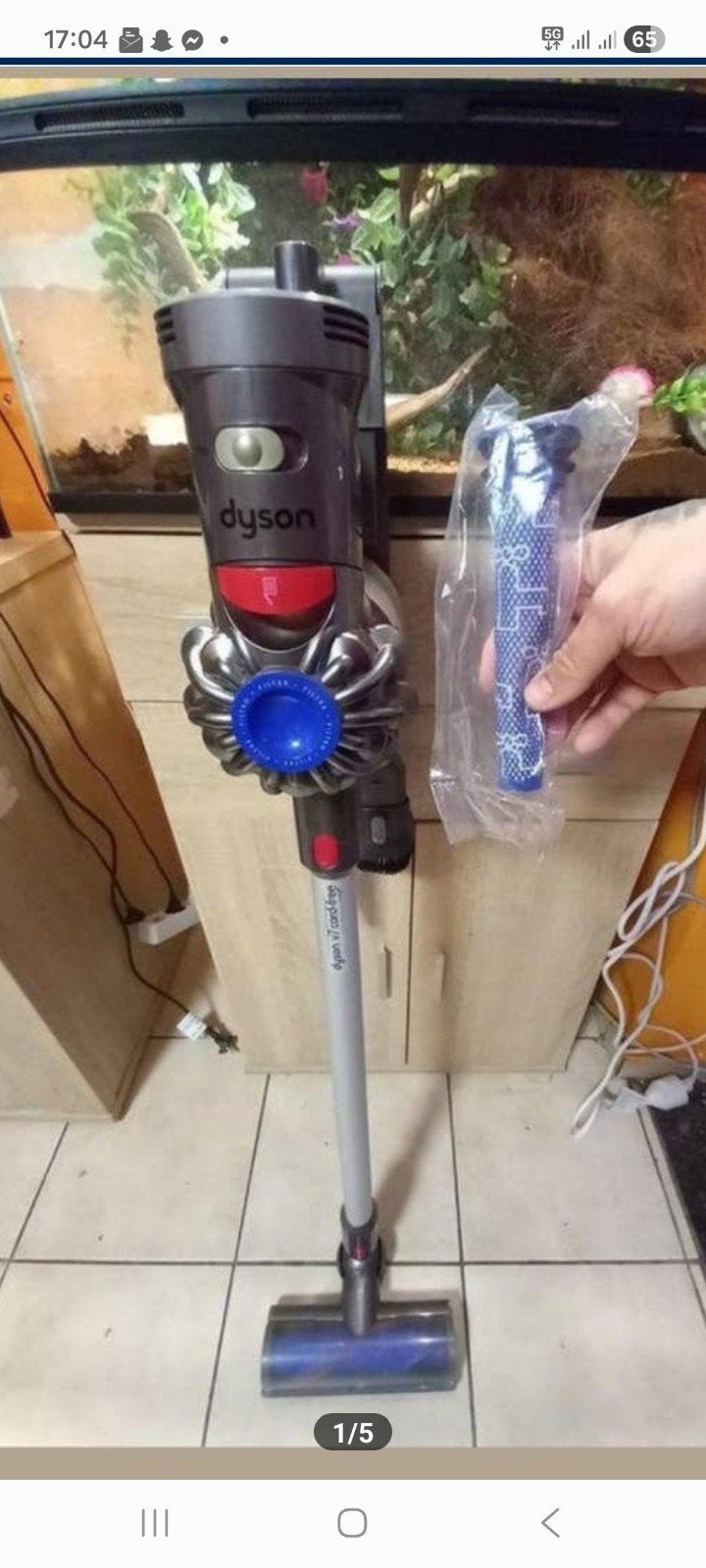 Dyson v7 cord free complet +nouveau filtre, Réservoir, Comme neuf, Dyson, Enlèvement ou Envoi