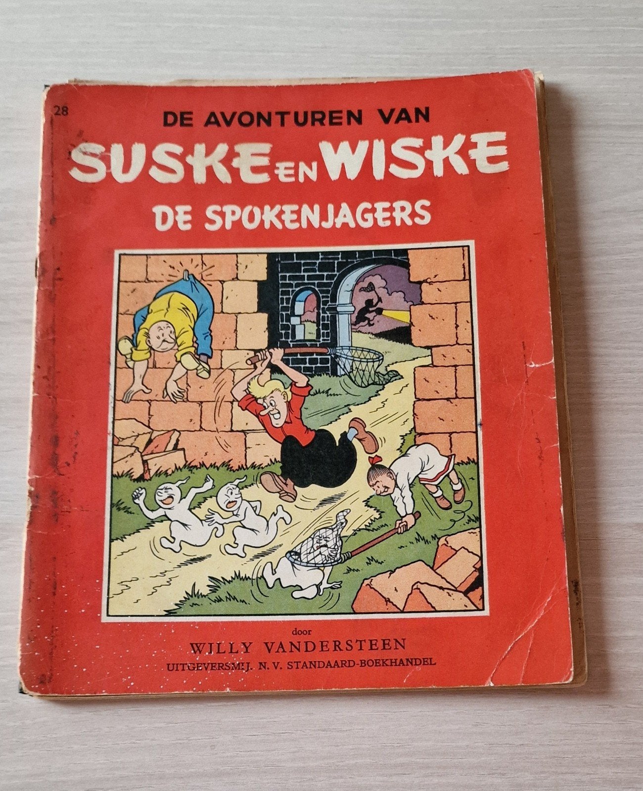 Suske en Wiske De Spokenjagers, Boeken, Stripverhalen, Gelezen, Willy vandersteen, Eén stripboek, Ophalen of Verzenden