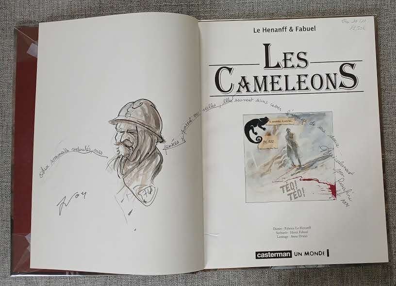 BD Les Caméléons EO Le Hénanff Fabuel Dédicace Neuf, Neuf, Le Hénanff, Enlèvement ou Envoi, Une BD