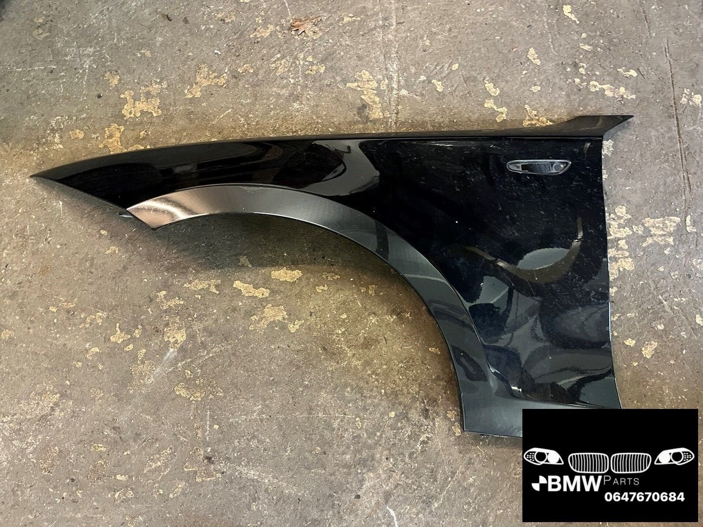 Spatbord voorscherm Bmw 1-Serie E81 E82 E87 E88 zwart 475, Auto-onderdelen, Gebruikt, -, -, Links