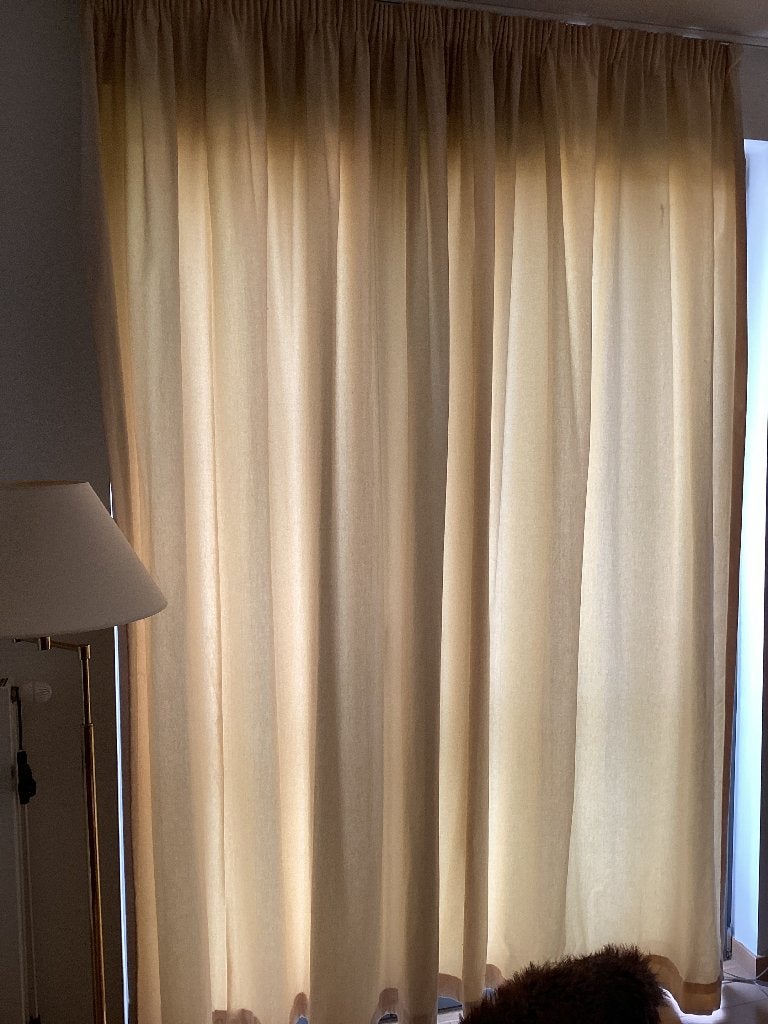 Lot de rideaux de très bonne qualité, Enlèvement, Coton, Finition plissée, Rideau