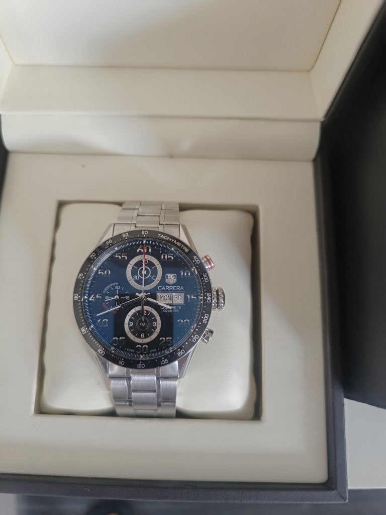 montre tag heuer carreara calibre 16, Bijoux, Sacs & Beauté, Neuf, Acier, Enlèvement, TAG Heuer