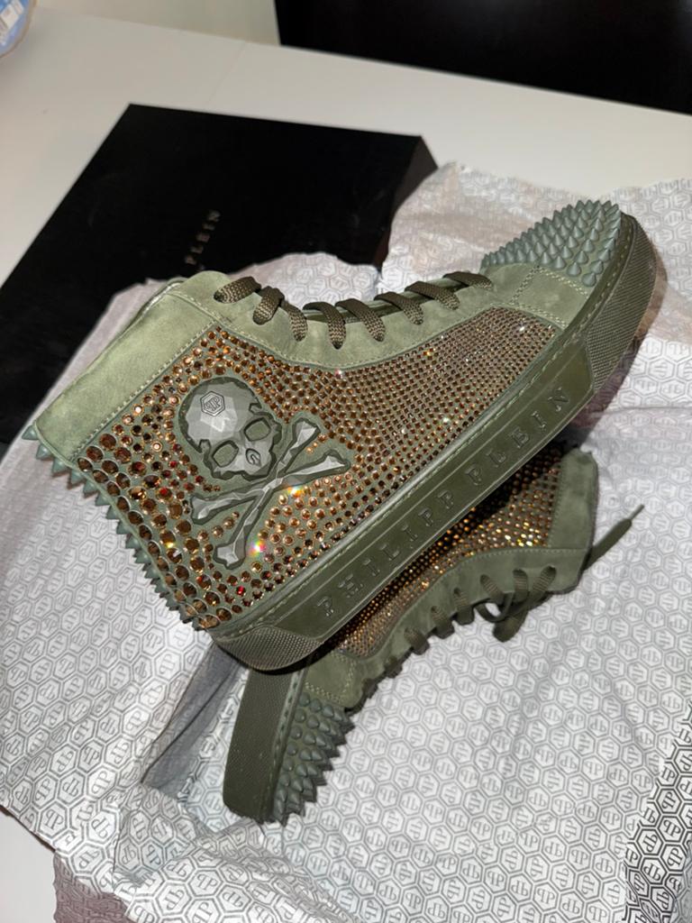Philipp Plein Hi-Top Sneakers 41, Ophalen, Zo goed als nieuw, Sneakers