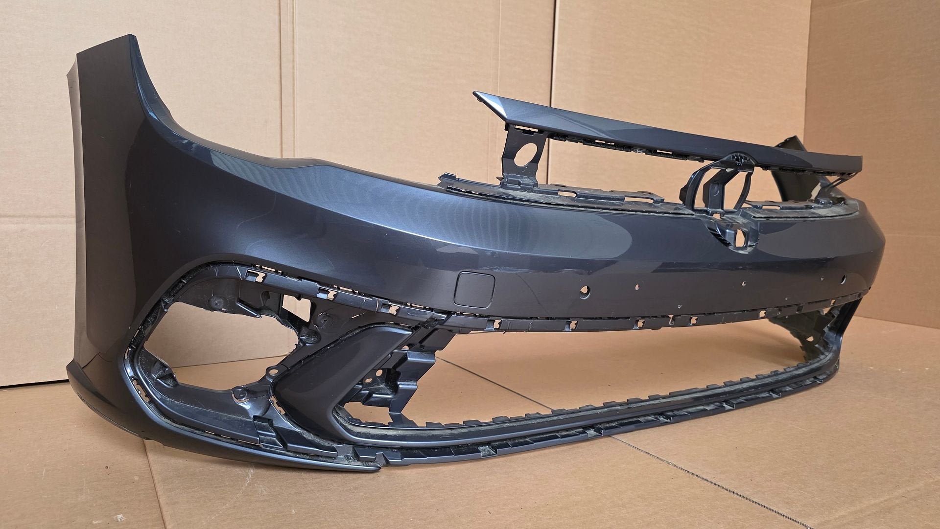 Voorbumper VW Polo 2G Facelift R-line / GTI Bumper bj.2022-, Gebruikt, -, Voor, Ophalen of Verzenden