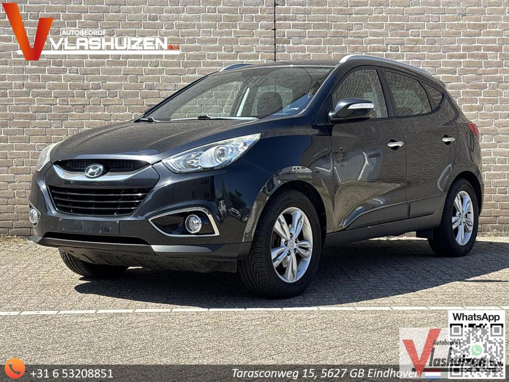 Hyundai ix35 1.7 CRDi Comfort | Cruise | Climate | Leder | S, Auto's, Hyundai, 135 g/km, Zwart, SUV of Terreinwagen, IX35