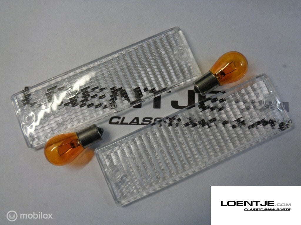 set witte knipperlichtglazen bmw e30 alle types (niet m3), Autos : Pièces & Accessoires, Éclairage, BMW, Neuf, Enlèvement ou Envoi