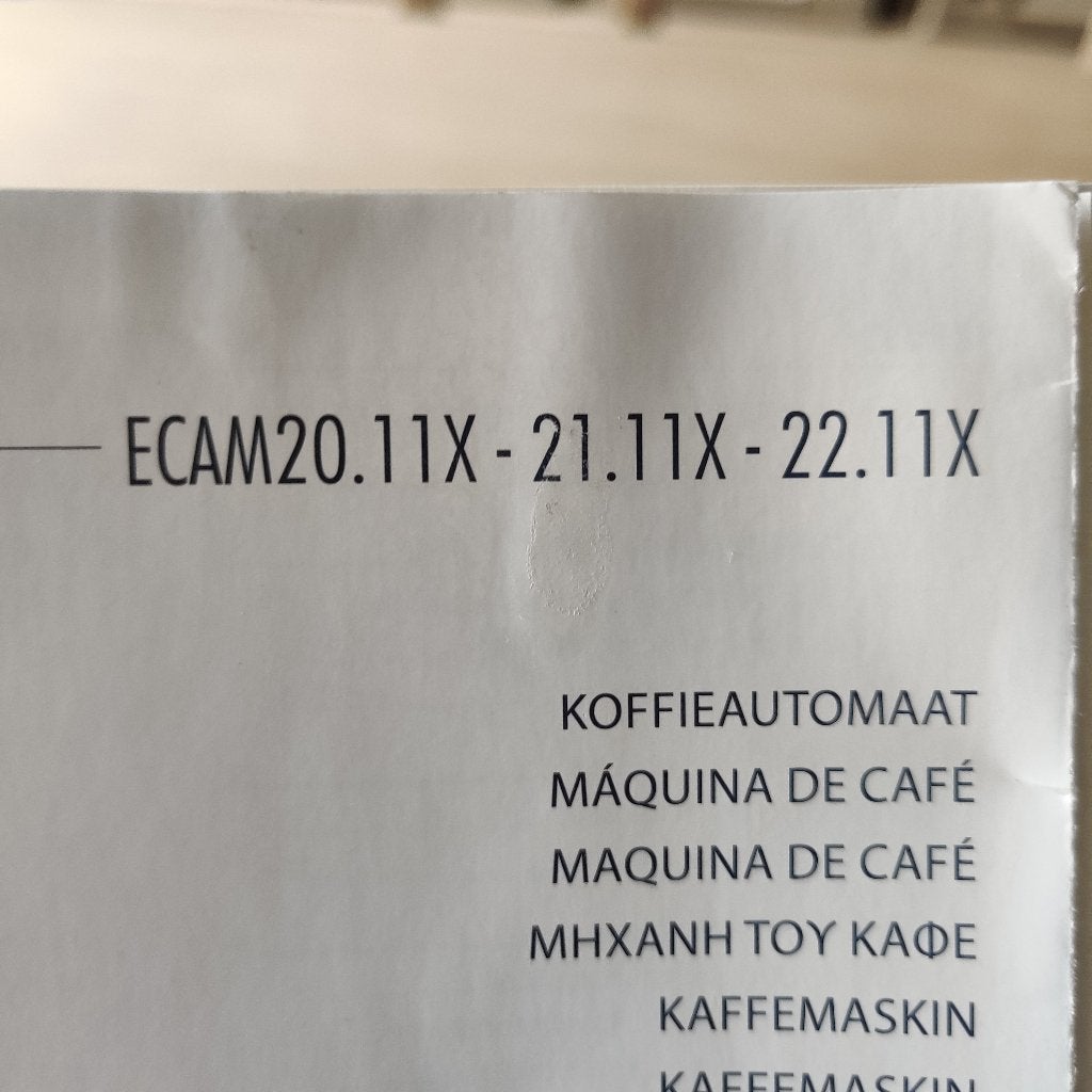 Delonghi koffiemachine ECAM20.11X, Ophalen, Afneembaar waterreservoir, Koffiemachine, Koffiebonen