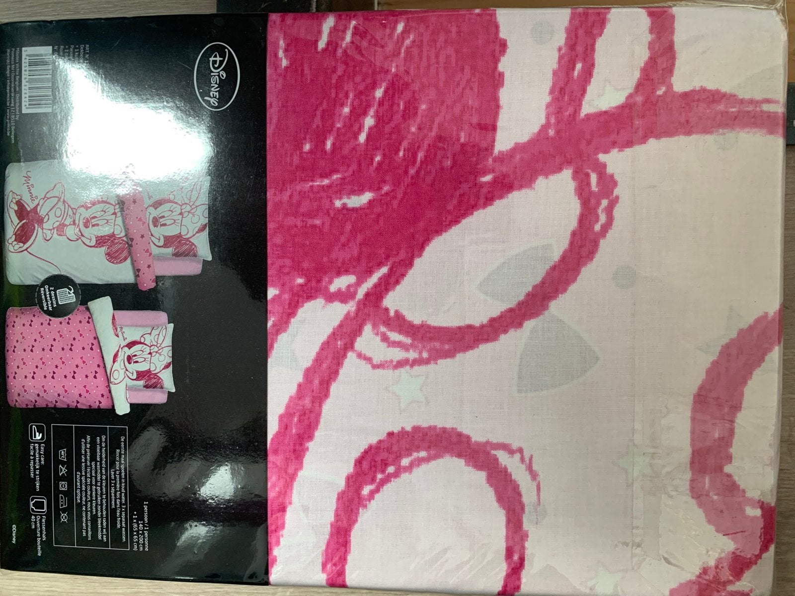 Dekbedovetrek 1 persoon Minnie Mousse, Ophalen, Meisje, Nieuw, Roze
