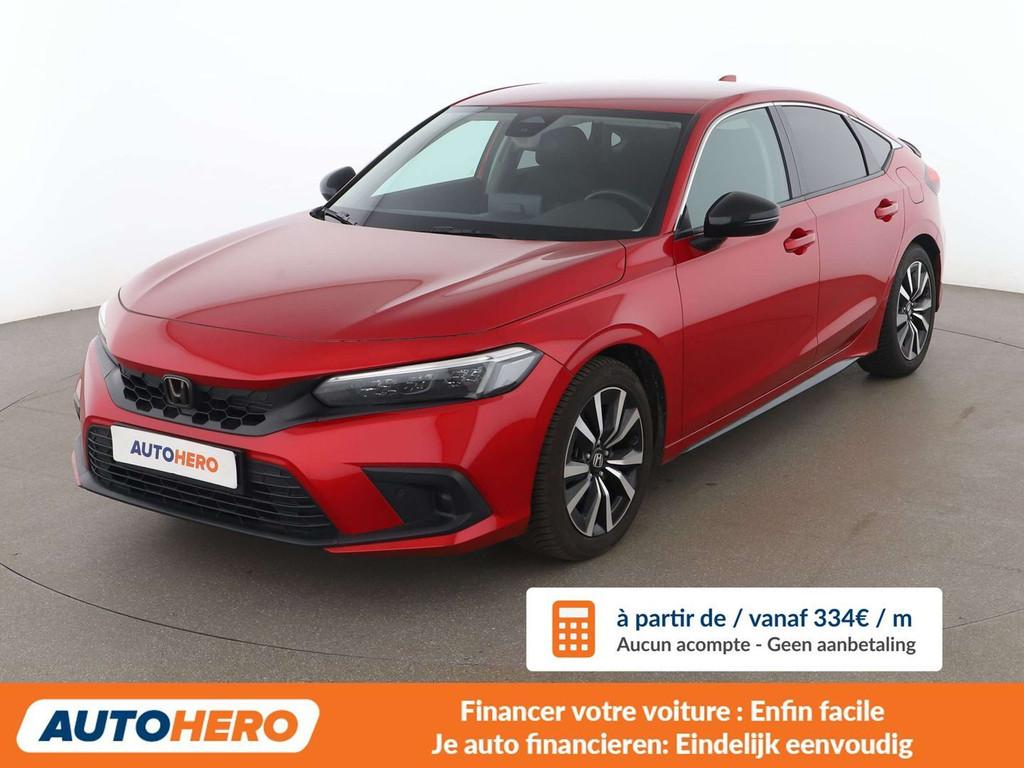 Honda Civic 2.0 e:HEV Elegance (bj 2025, automaat), Auto's, Stof, Gebruikt, 5 deurs, Hybride Elektrisch/Benzine