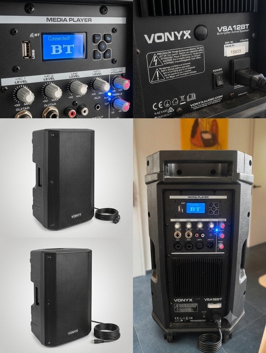 bluthooth vonyx box, Enlèvement, Utilisé, Haut-parleur(s)