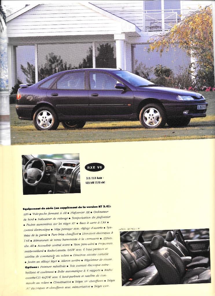 RENAULT LAGUNA 1994, Livres, Autos | Brochures & Magazines, Enlèvement ou Envoi, Comme neuf, Renault