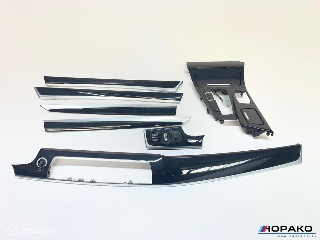 Interieurlijsten set hoogglans zwart BMW 5 serie F10 F11, Auto-onderdelen, Interieur en Bekleding, Gebruikt, Ophalen of Verzenden