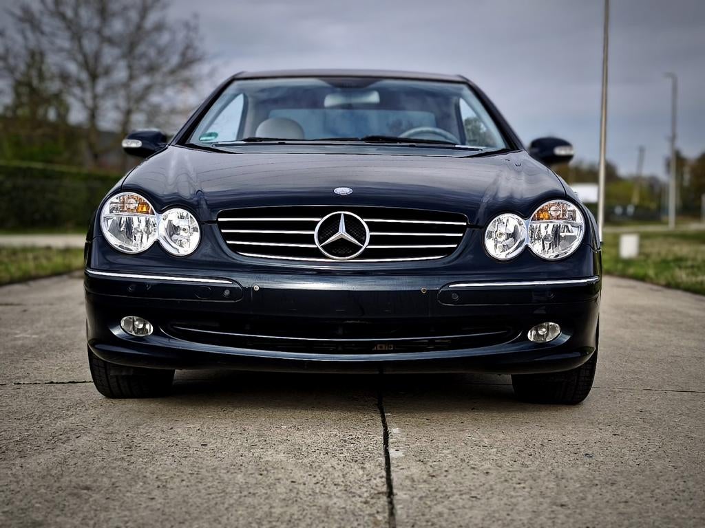 Mercedes-benz clk200 coupe avantgarde automaat, Auto's, Automaat, Zetelverwarming, Blauw, Bedrijf
