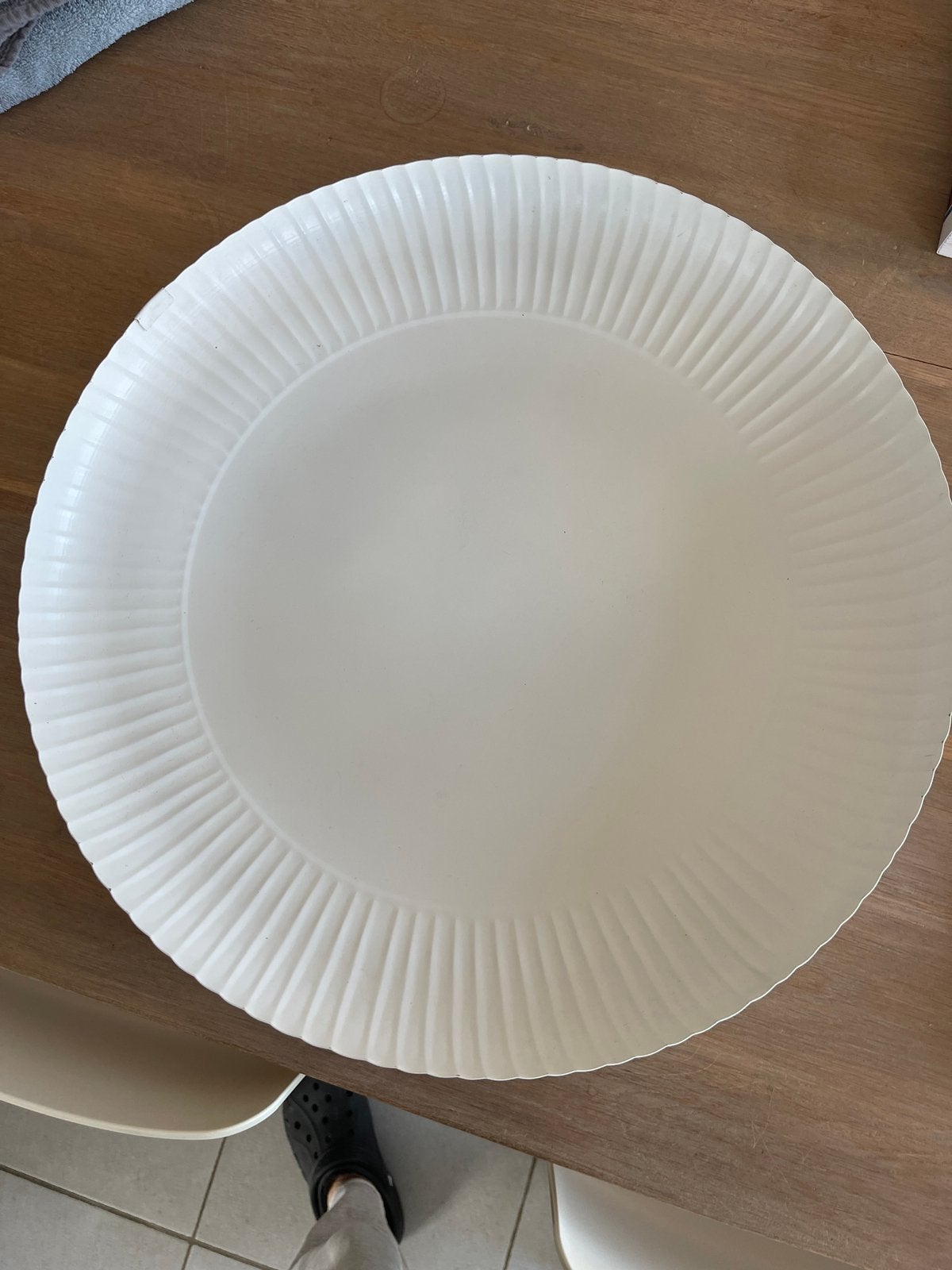 Zusss Stylingbord met ribbels 50cm metaal wit, Ophalen, Nieuw