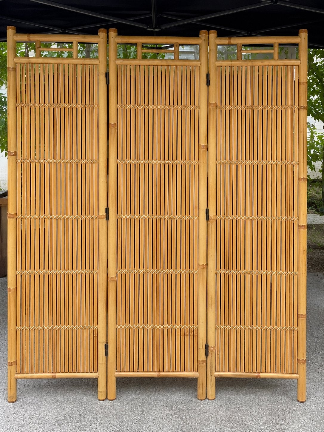bamboe/kamerverdeler uit de jaren 1970-1990, Huis en Inrichting, Woonaccessoires | Kamerschermen, Ophalen, Zo goed als nieuw