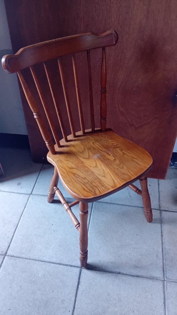 houten stoel, Maison & Meubles, Brun, Enlèvement, Bois, Cinq, Six Chaises ou plus