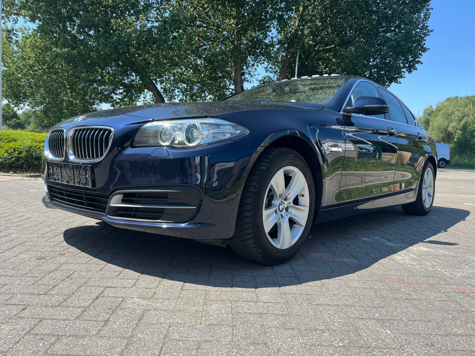 BMW 520D 2015/129000 km/Automaat, Automaat, 1995 cc, Blauw, Bedrijf