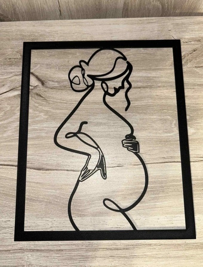 Cadre femme enceinte, Enlèvement, Impression