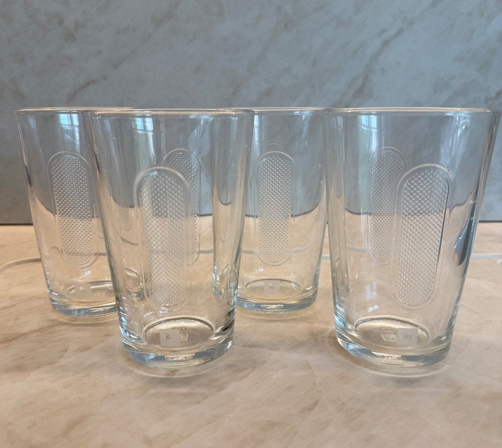 4 Glazen koffietassen van Nespresso, Ophalen