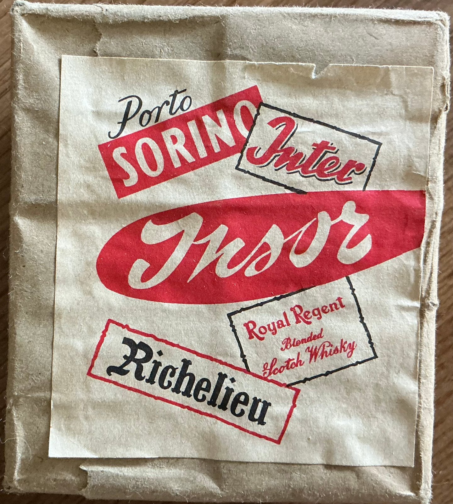 Oude PORTO/WHISKY/INSOR/RICHELIEU/luciferdoosverpakking, Verzamelen, Ophalen of Verzenden, Zo goed als nieuw, Verpakking