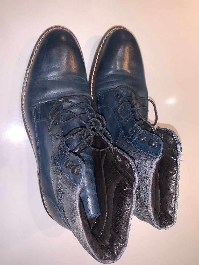 Blauwe hoge geklede schoen van Giorgio, Blauw, Nieuw, Ophalen of Verzenden, Veterschoenen