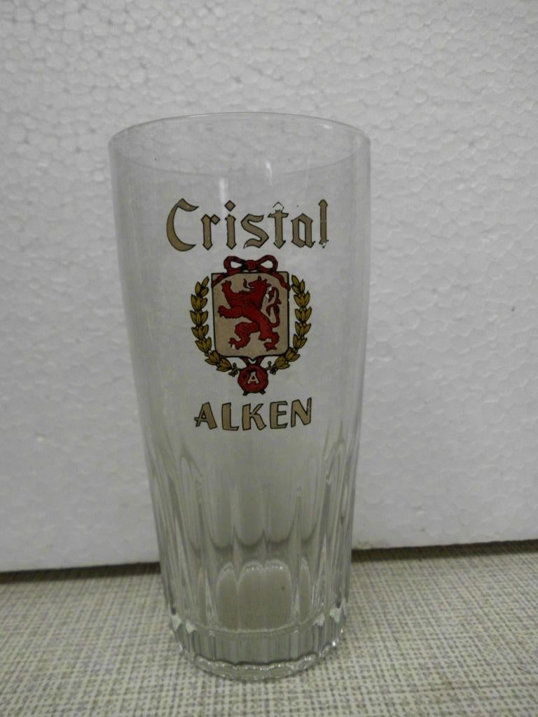 glas Cristal Alken, Ophalen of Verzenden, Gebruikt, Bierglas