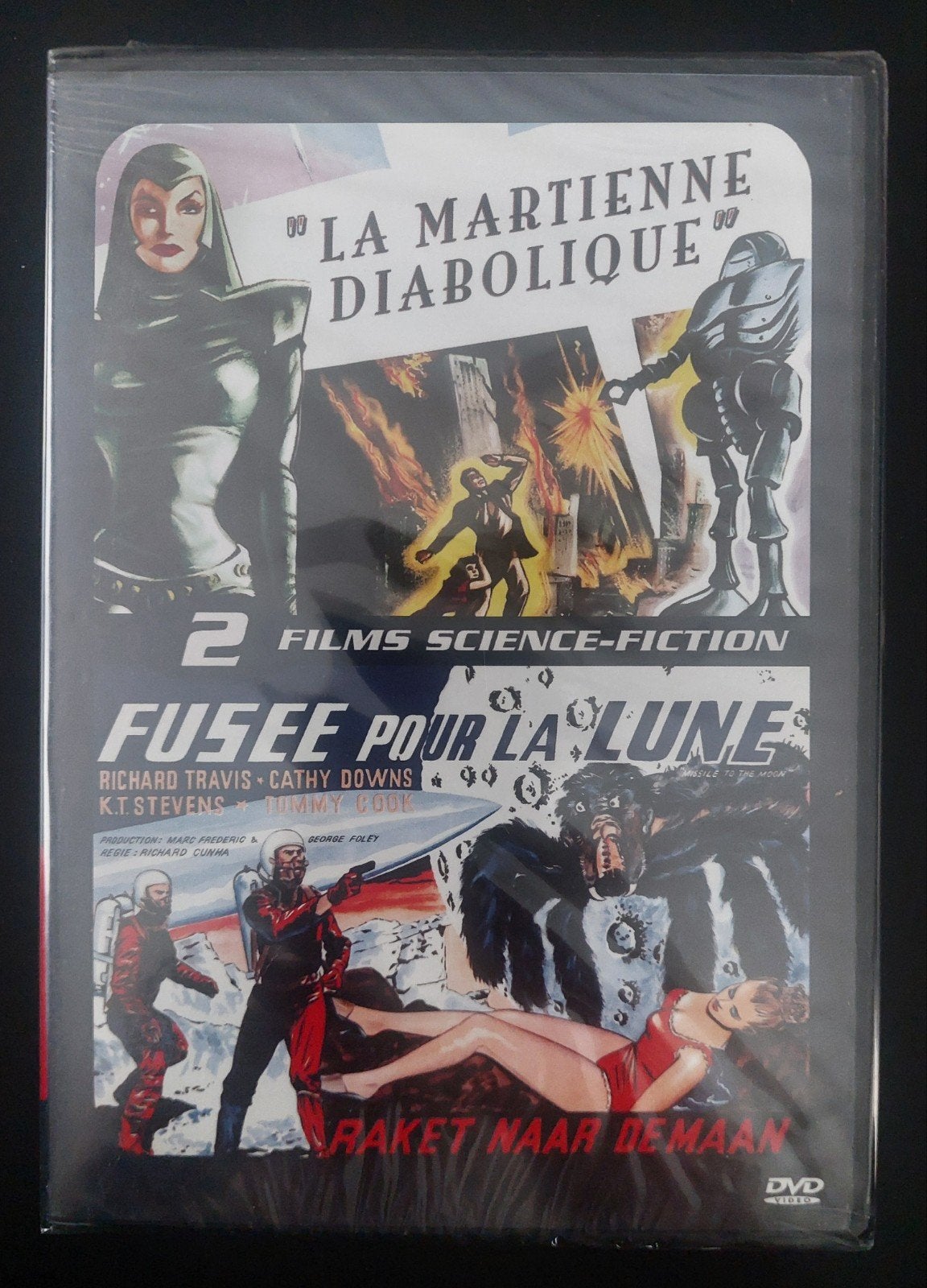 Dvd La Martienne Diabolique + Raket naar de maan, Ophalen of Verzenden