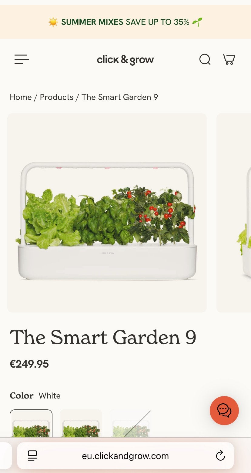 Kruidenbak - Click & Grow Smart Garden 9, Ophalen, Zo goed als nieuw