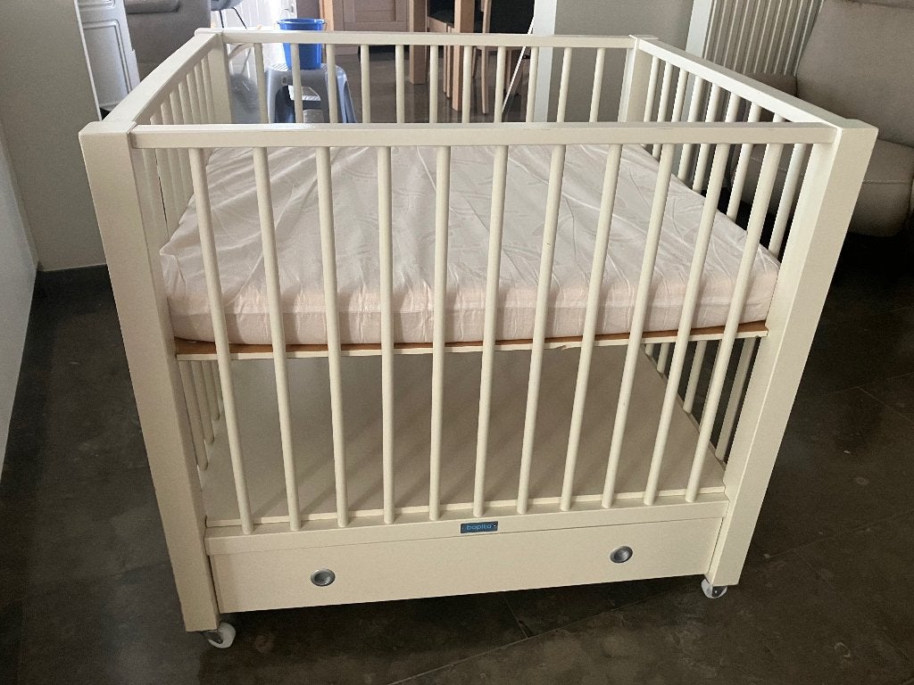 Verstelbaar Babypark, Ophalen, Zo goed als nieuw, Rechthoekig, In hoogte verstelbaar