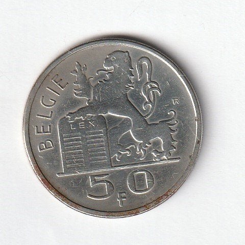 Pièce de 50 francs de l'année 1951 vl, argent, Monnaie en vrac, Argent, Argent, Envoi