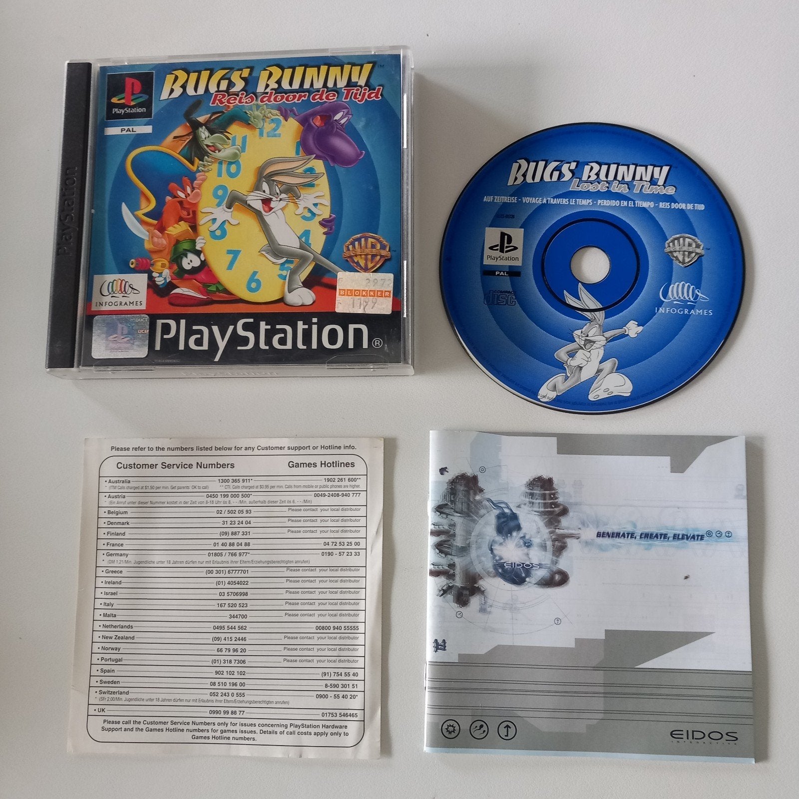 Bugs Bunny « Voyage dans le temps » Playstation 1, Enlèvement ou Envoi