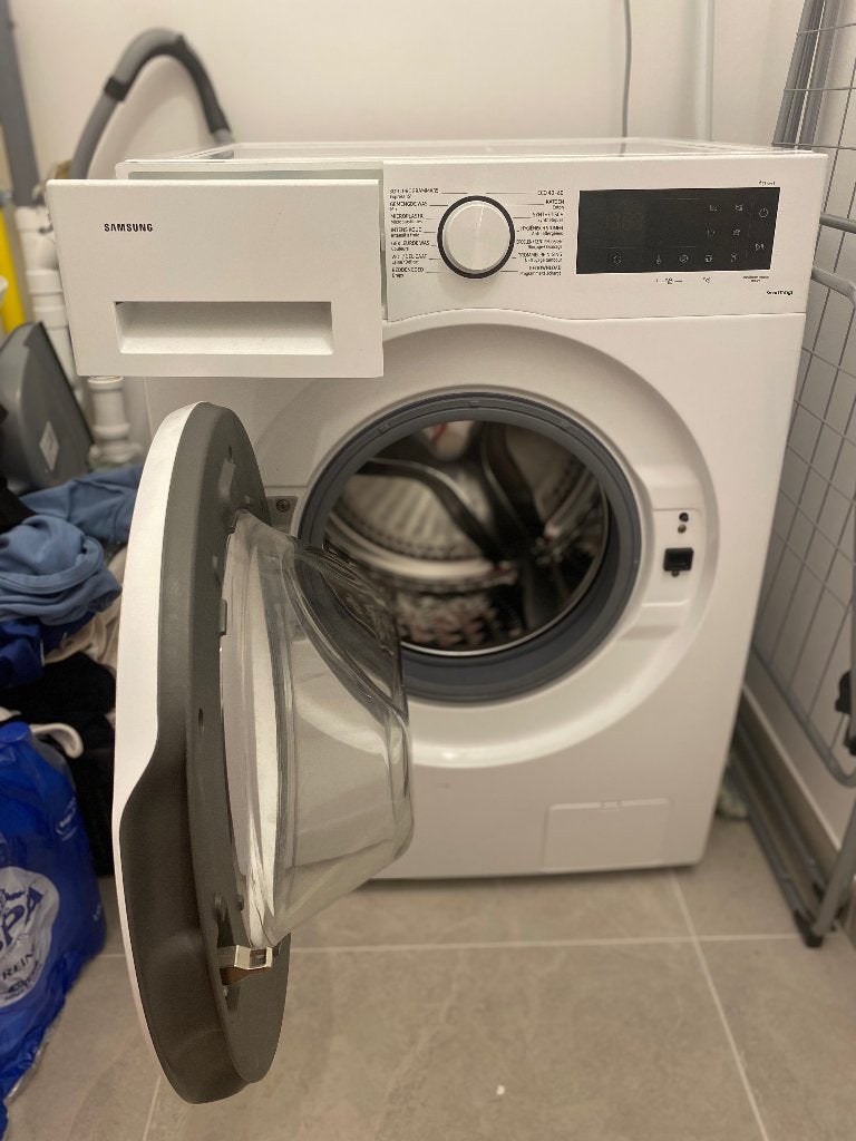 Samsung wasmachine, Ophalen, 1200 tot 1600 toeren, 8 tot 10 kg, Zo goed als nieuw