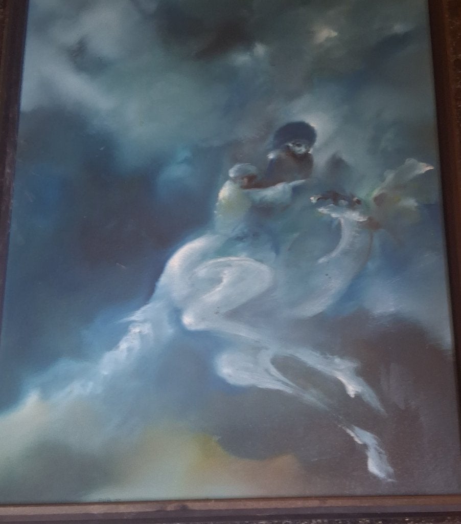 Peinture Huile sur Toile Rare, Ophalen, Zo goed als nieuw