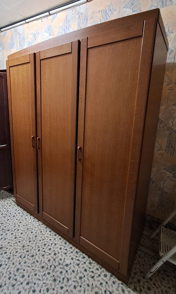 3-deurs kledingkast — Kleerkast en planken, Ophalen, Met deur(en), Gebruikt, 100 tot 150 cm