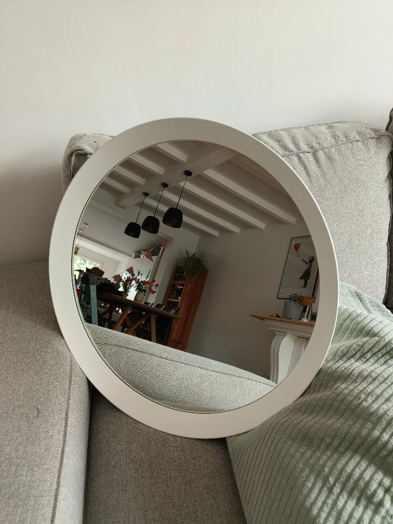 Spiegel Ikea Langesund, Huis en Inrichting, Ophalen, Zo goed als nieuw, Rond, 50 tot 75 cm