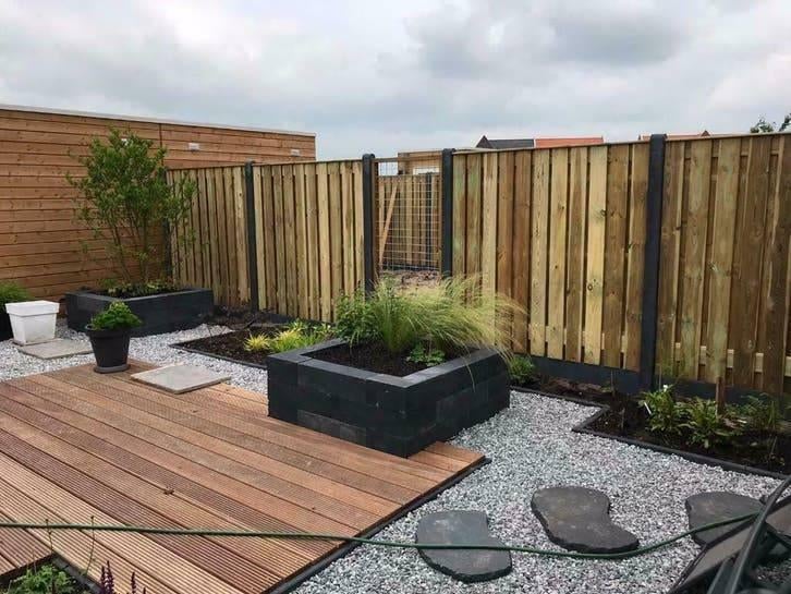 Houten en Betonnen Schuttingen van Topkwaliteit, Tuin en Terras, Ophalen of Verzenden, Hout
