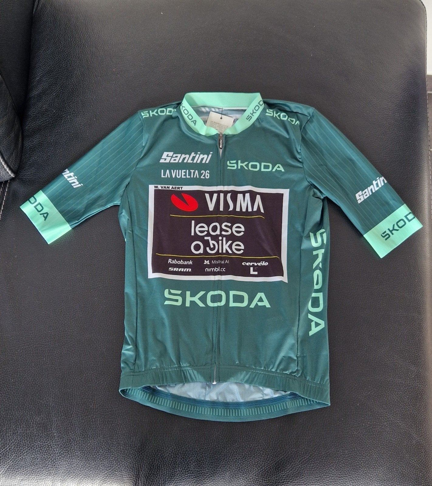 La Vuelta 2026 Groene Trui Wout Van Aert, Verzenden, Nieuw, Kleding