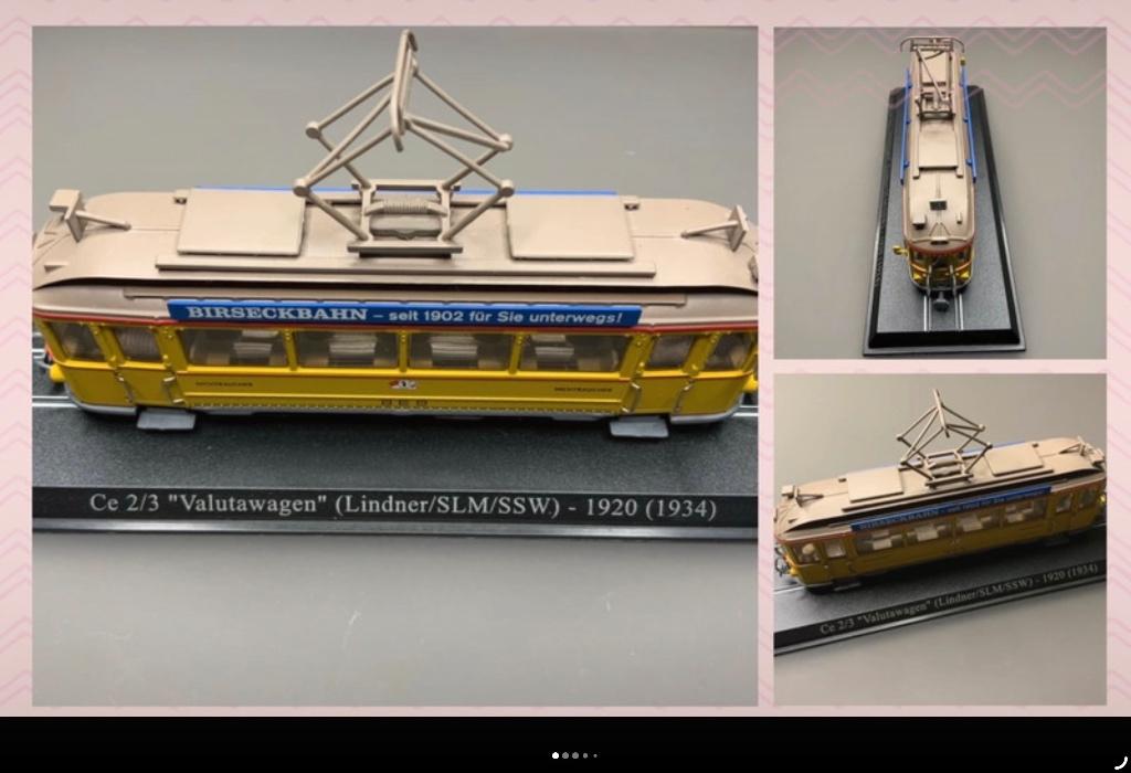 Tram miniature Ce 2/3 Valutawagen, Ophalen of Verzenden, Zo goed als nieuw, Tram, Schaalmodel