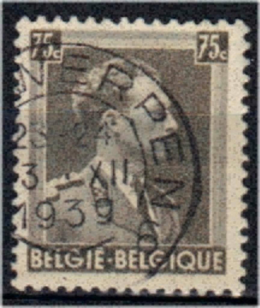 Belgique 1938 - Yvert/OBP 480 - Léopold III - Lape 75  (ST), Envoi, Affranchi, Oblitéré, Maison royale