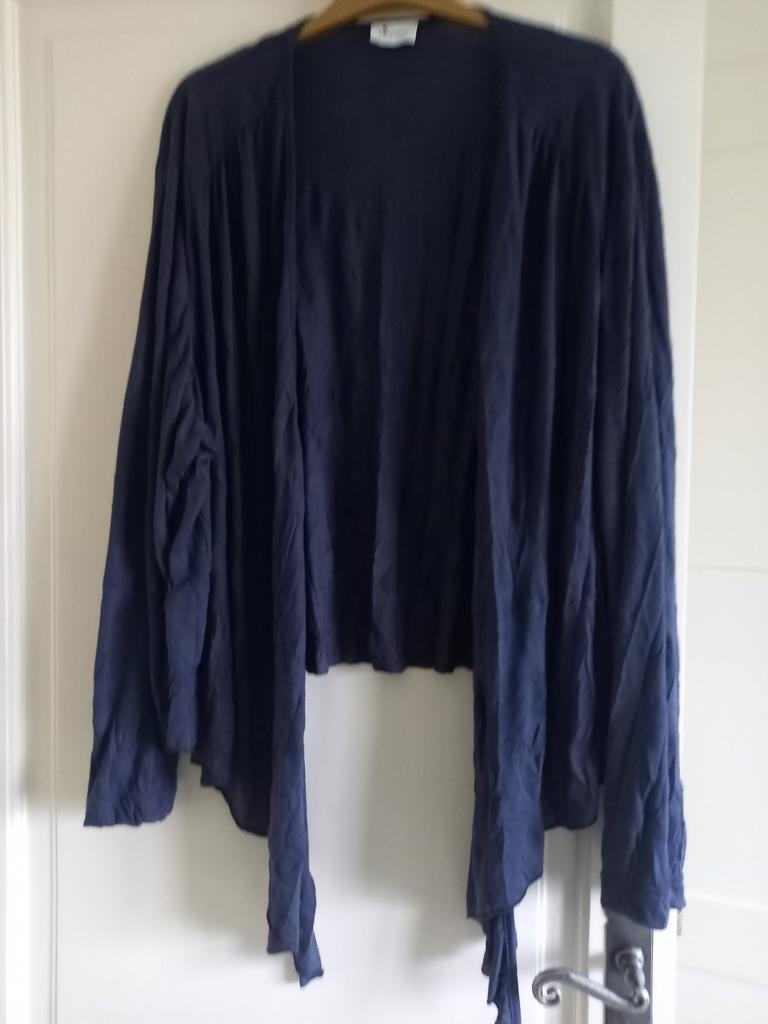 Blauw vestje Verpass MT56 oksel-oksel 80cm lengte 59cm, Kleding | Dames, Ophalen of Verzenden, Blauw