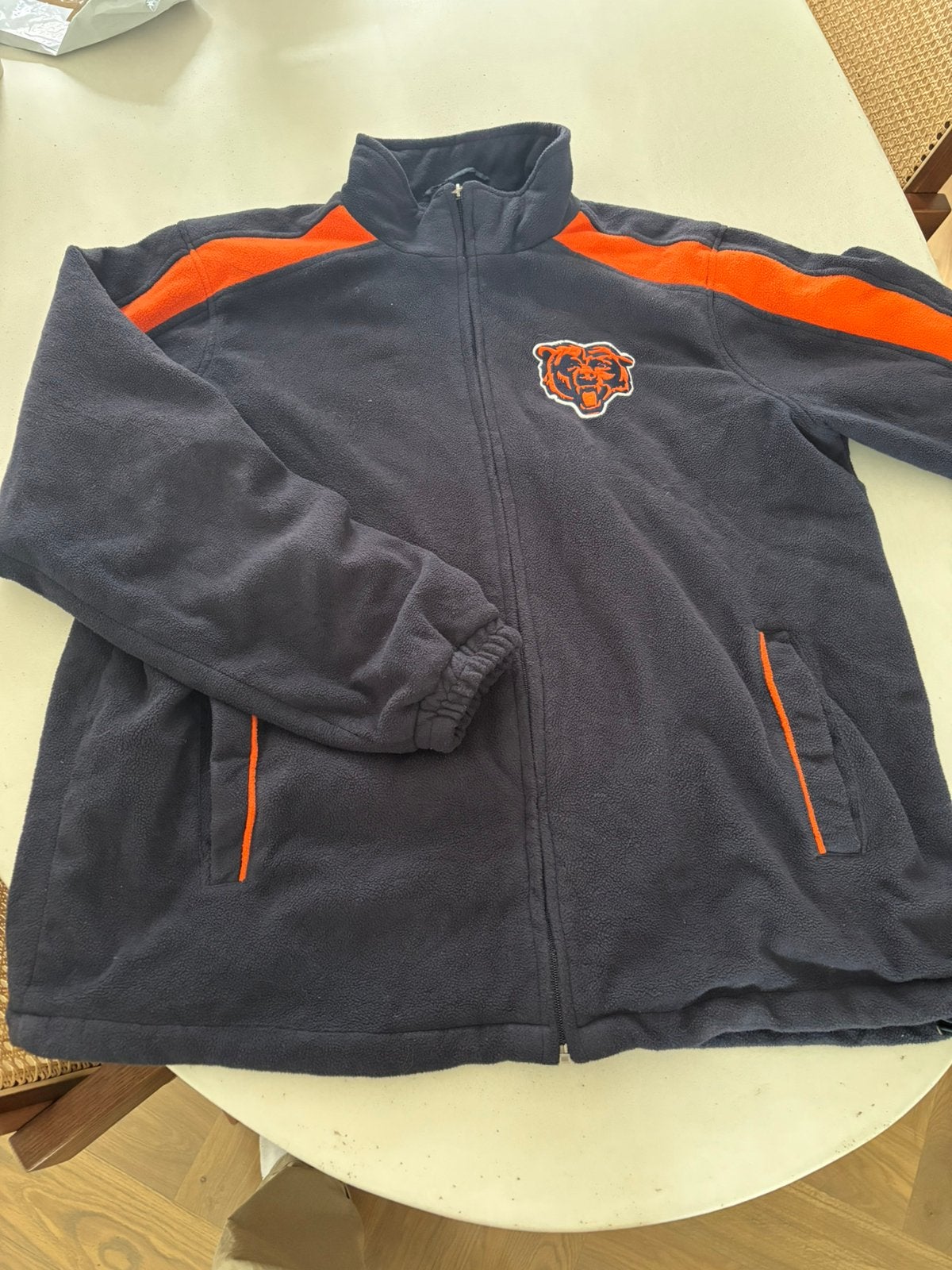 Vintage fleece chicago bears NFL vest, trui, L blauw oranje, Vêtements | Hommes, Vêtements de sport, Enlèvement ou Envoi, Comme neuf