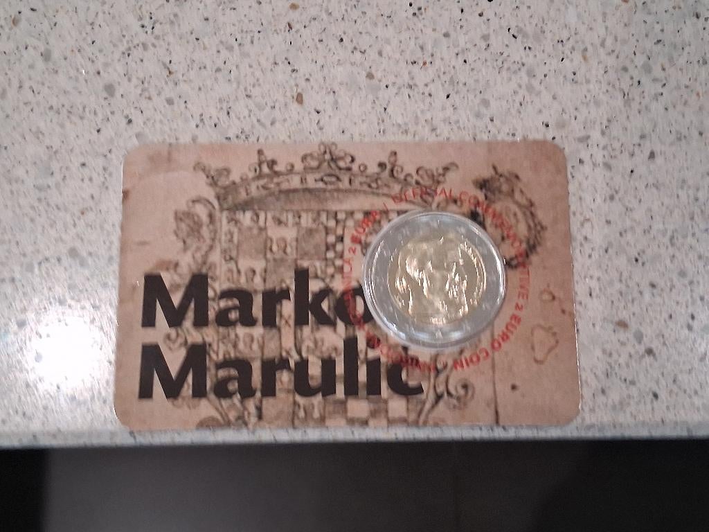 Coincard 2 euro Kroatië 2024 Marko Marulic, Postzegels en Munten, Ophalen of Verzenden, Overige landen, 2 euro, Losse munt
